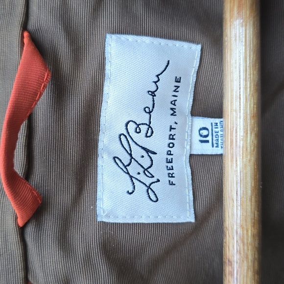 LL BEAN Women's Baxter Park Jacket Zip off Sleeve to Vest Signature Convert Sz L - Picture 2 of 10